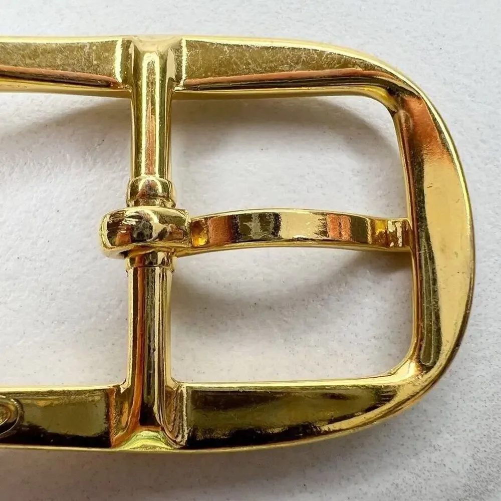 Vintage Gold Tone Simple Basic Belt Buckle for up to 1 Inch Belt